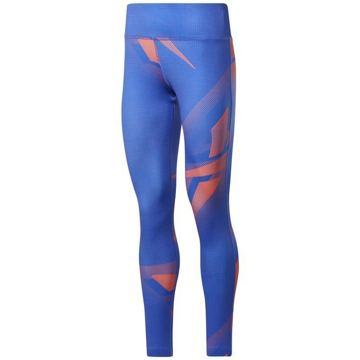 Leggings Sportivo da Donna Reebok MYT Printed Azzurro