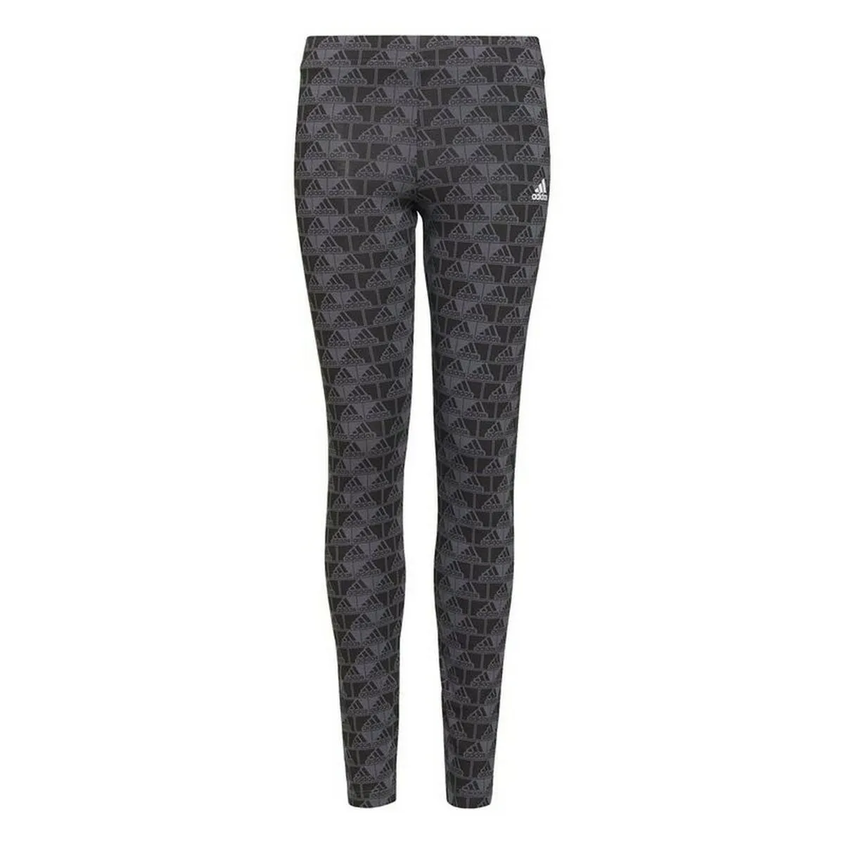 Leggings Sportivi Adidas Essentials Logo Grigio