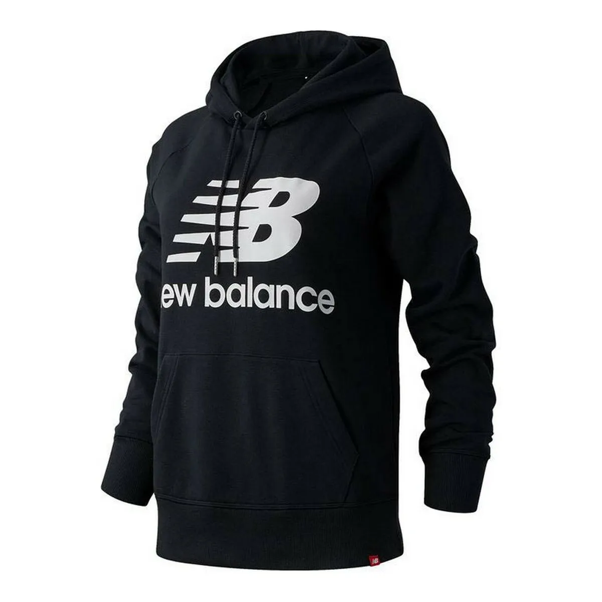 Felpa con Cappuccio Donna New Balance Essentials Nero