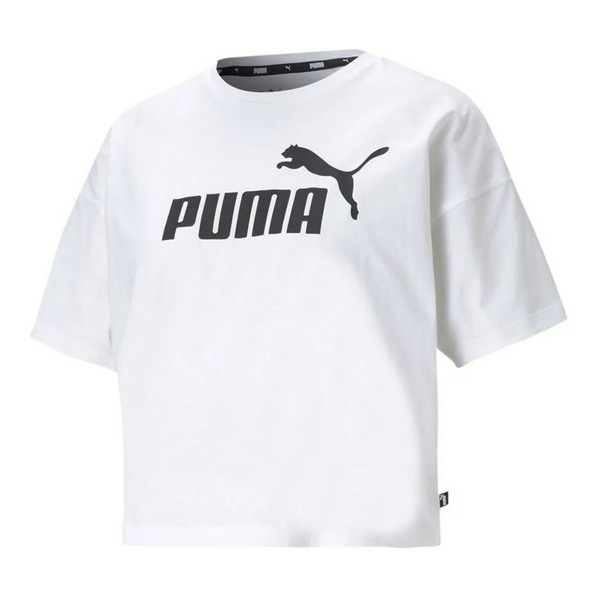 Maglia a Maniche Corte Donna Puma Essentials Bianco