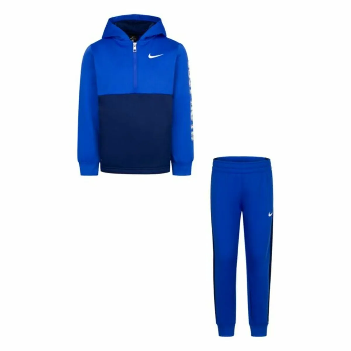 Completo Sportivo per Adulti Nike Cyber Therma Azzurro