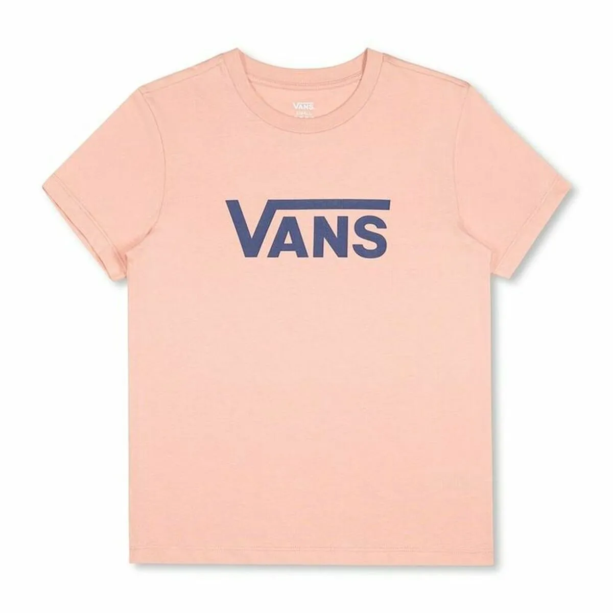 Maglia a Maniche Corte Donna Vans Drop V SS Crew-B W Peach Salmone