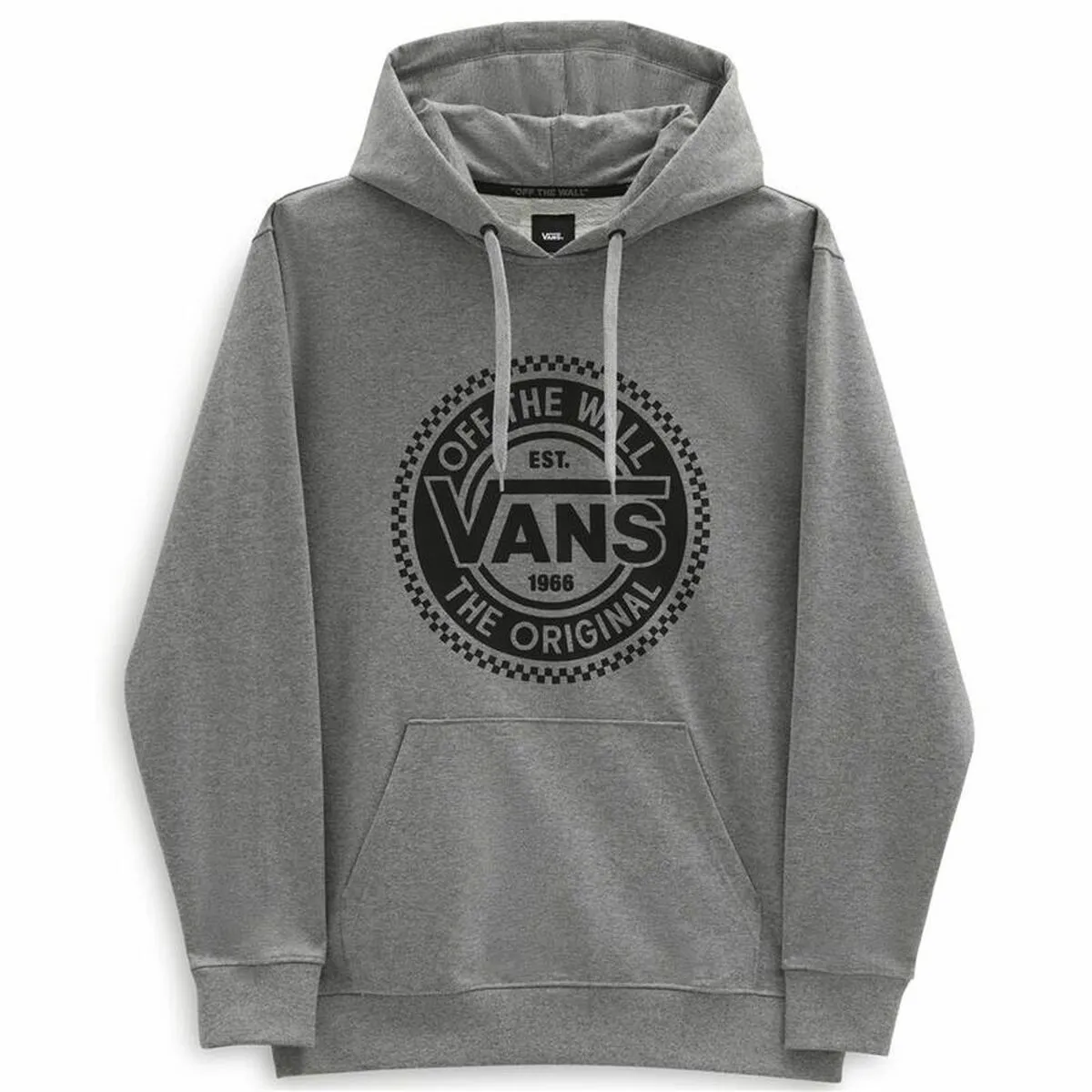 Felpa con Cappuccio Uomo Vans Big Chest Lock Up Grigio chiaro