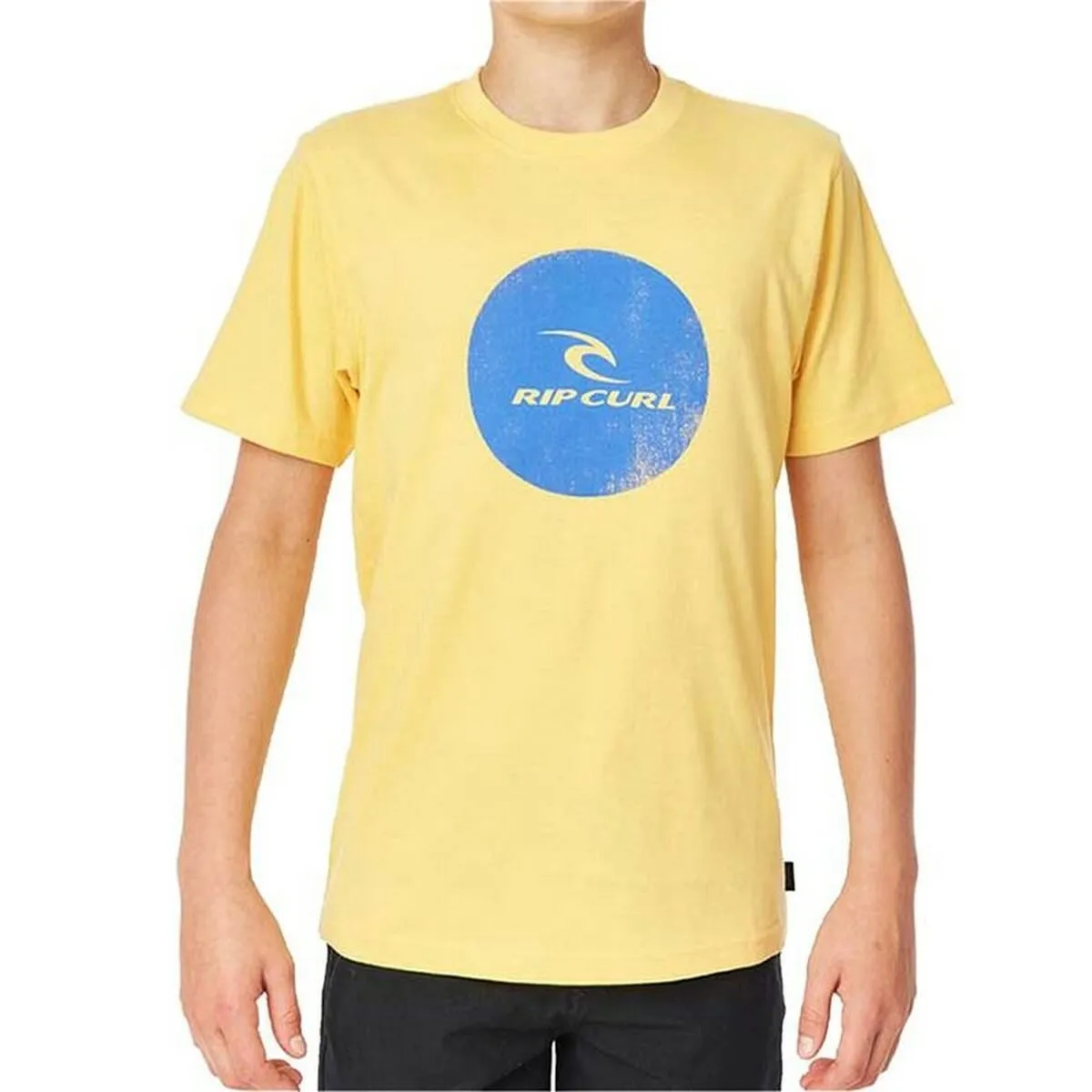 Maglia a Maniche Corte per Bambini Rip Curl Corp Icon B Giallo