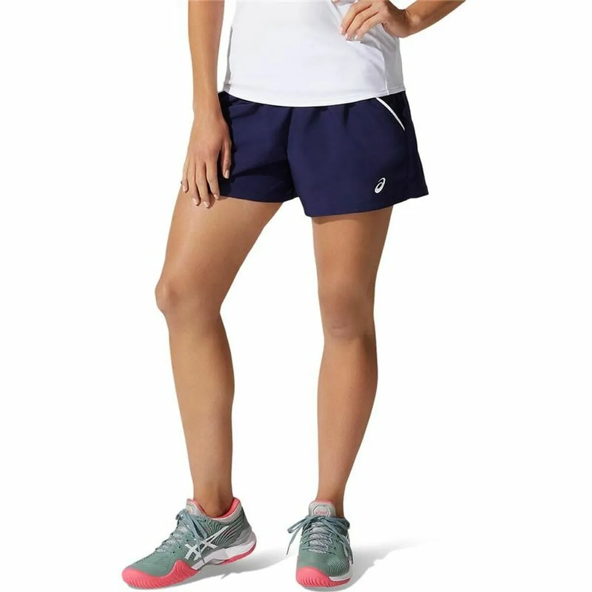 Pantaloncini Sportivi da Donna Asics Court Blu scuro