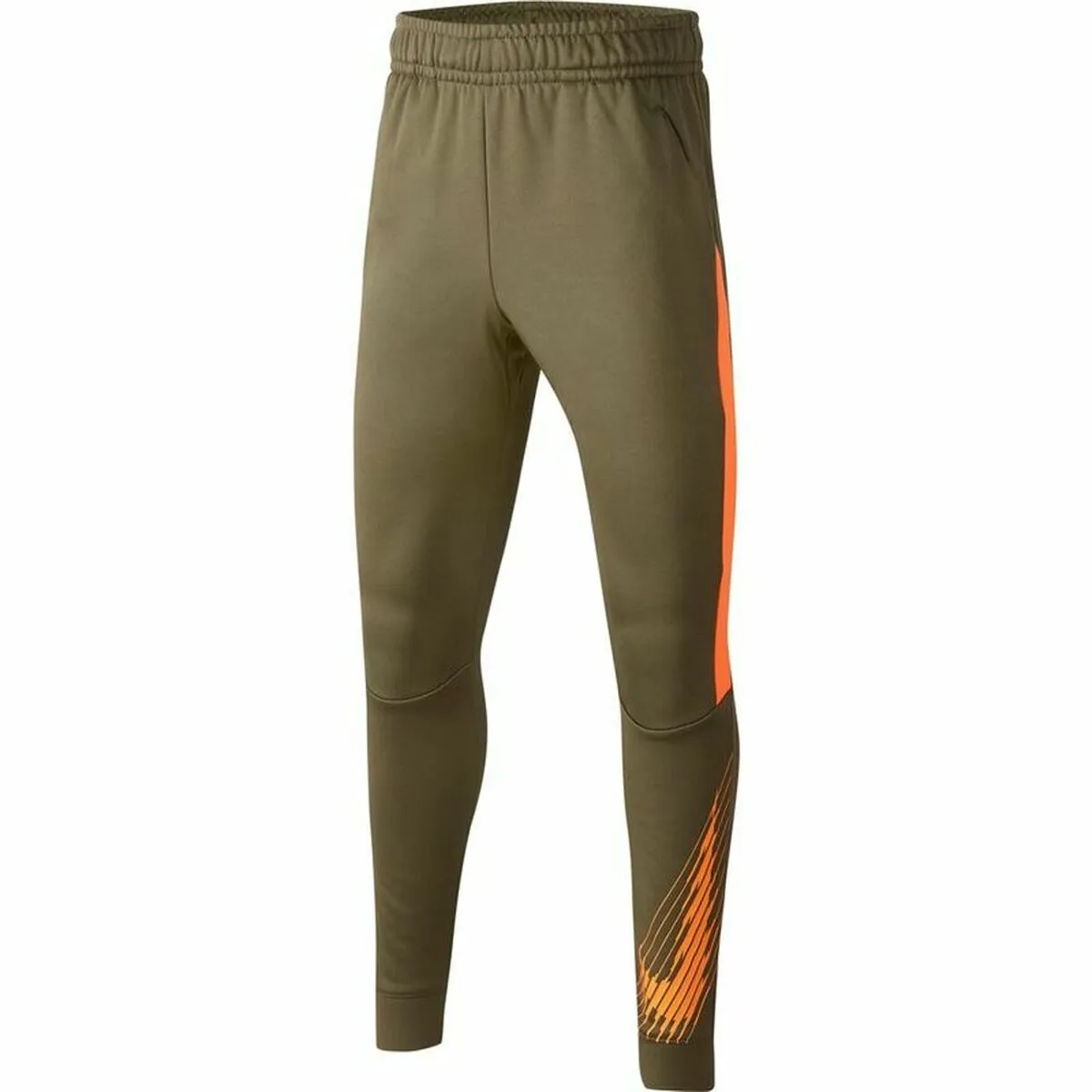 Pantalone di Tuta per Bambini Nike Dri-FIT Therma Oliva Bambini