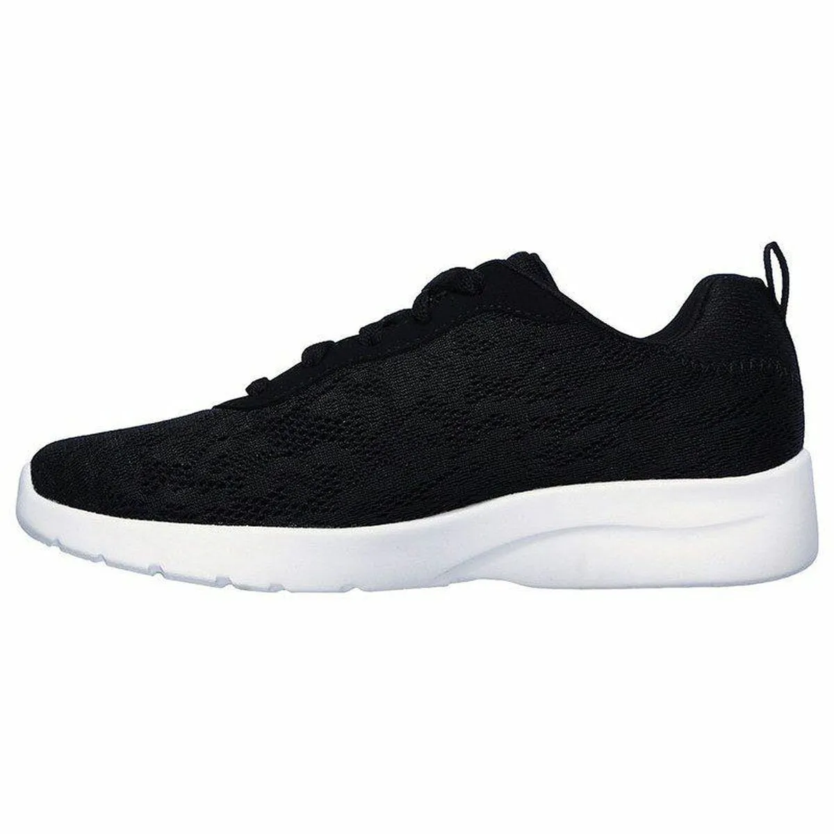 Scarpe Sportive da Donna Skechers Floral Mesh Lace Up Nero