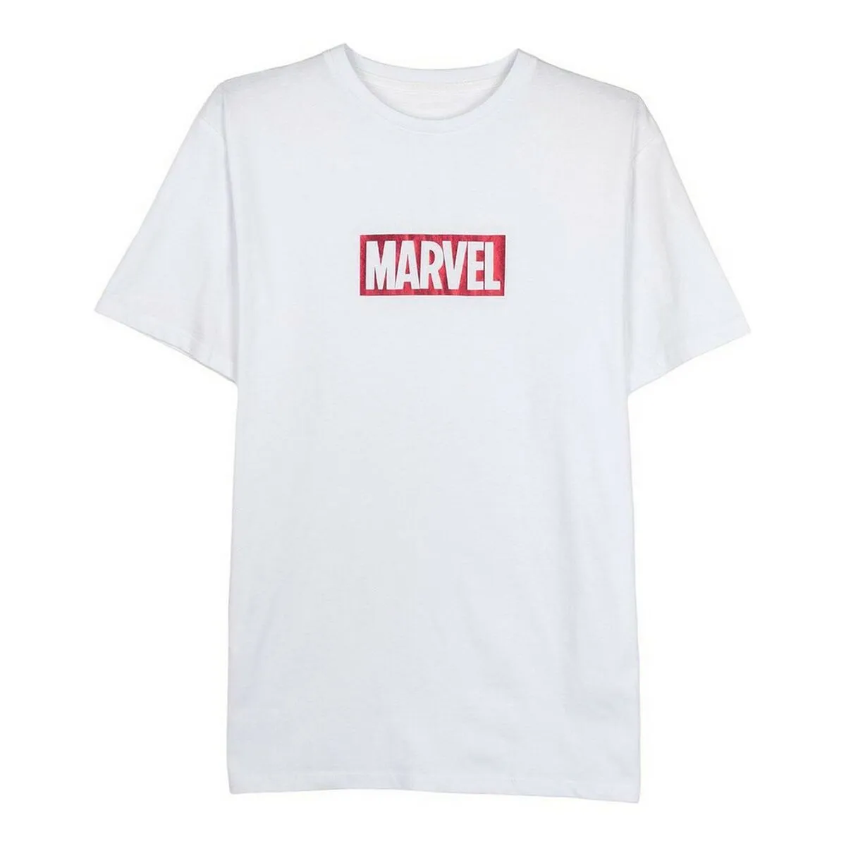 Maglia a Maniche Corte Uomo Marvel Bianco Adulti