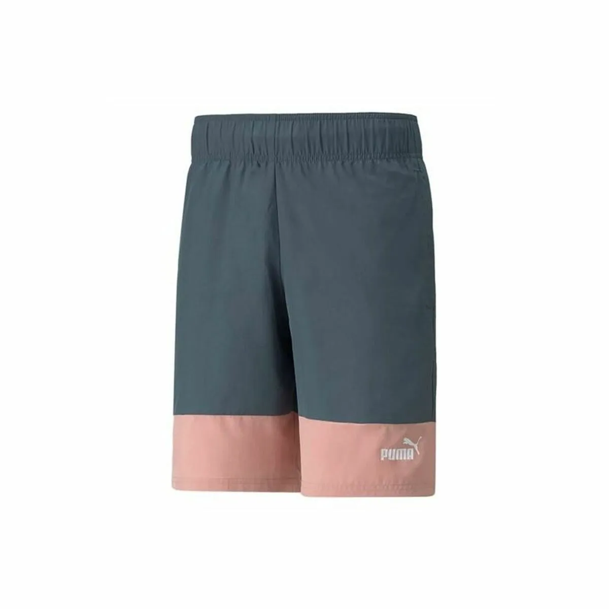 Pantaloni Corti Sportivi da Uomo Puma Power Colorblock Grigio scuro