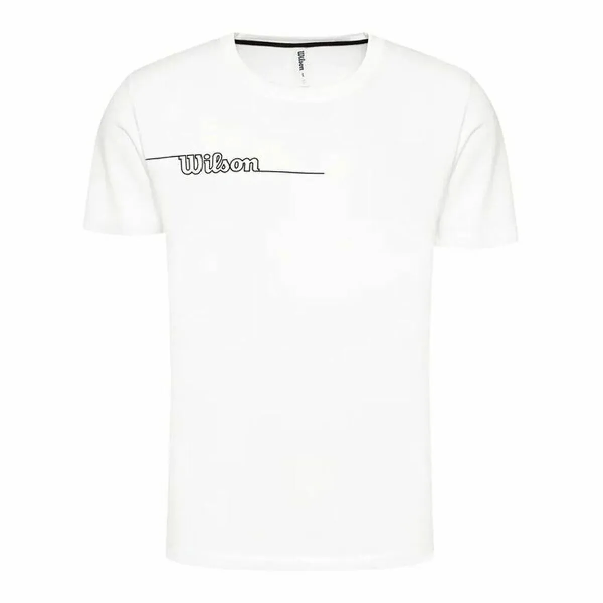 Maglia Sportiva a Maniche Corte Wilson Team II Teach Bianco