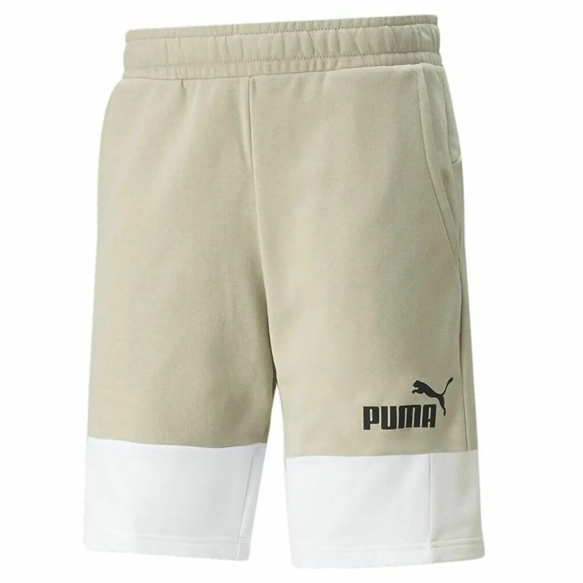 Pantaloni Corti Sportivi da Uomo Puma Essential+ Block Beige Uomo