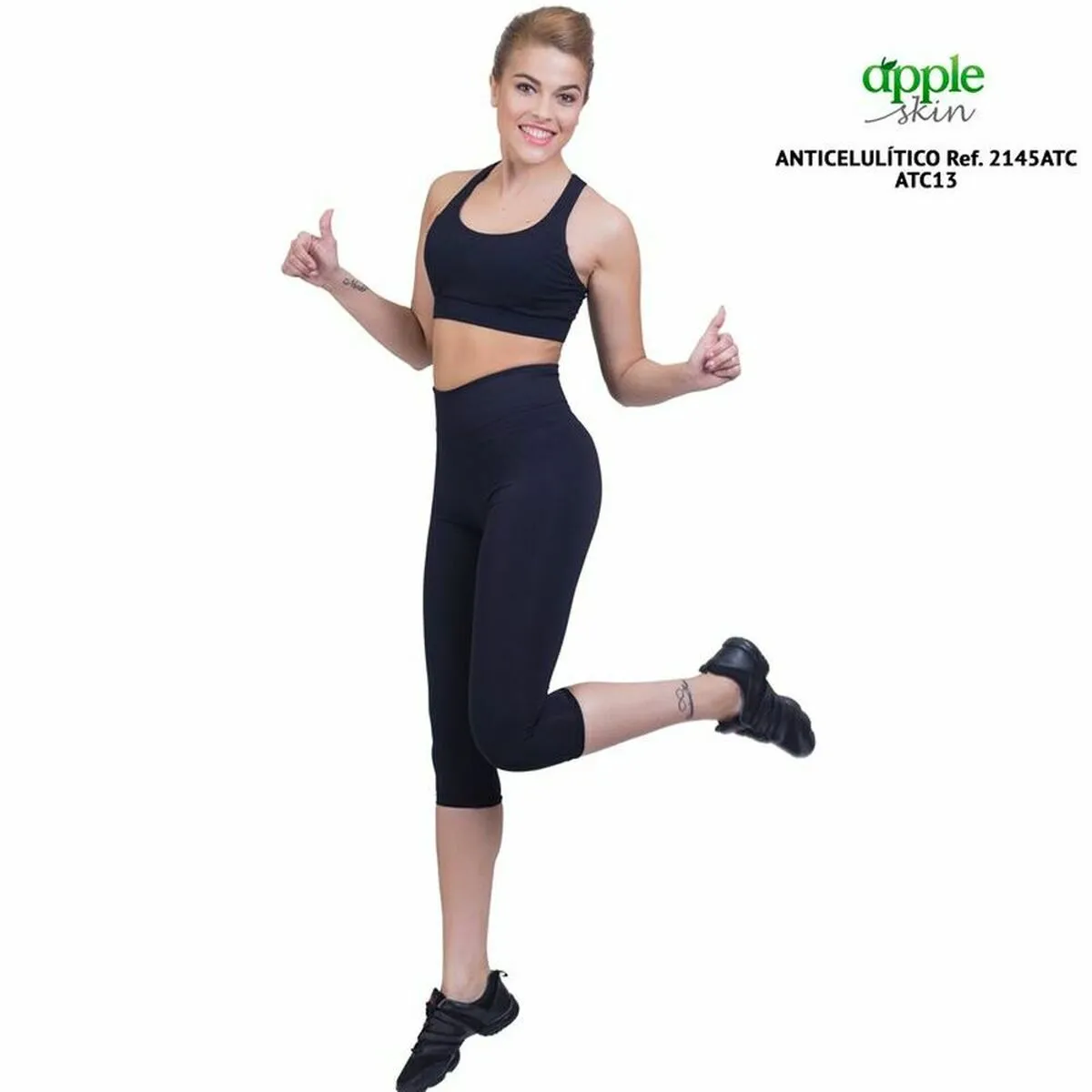 Leggings Sportivo da Donna Happy Dance Nero