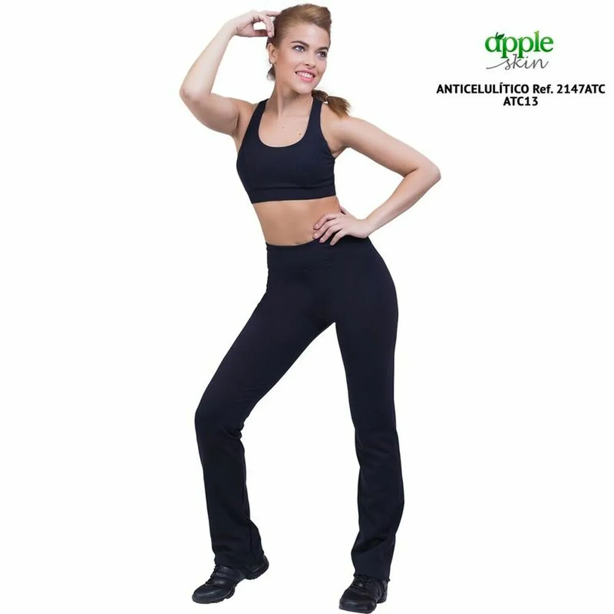 Leggings Sportivo da Donna Happy Dance Nero