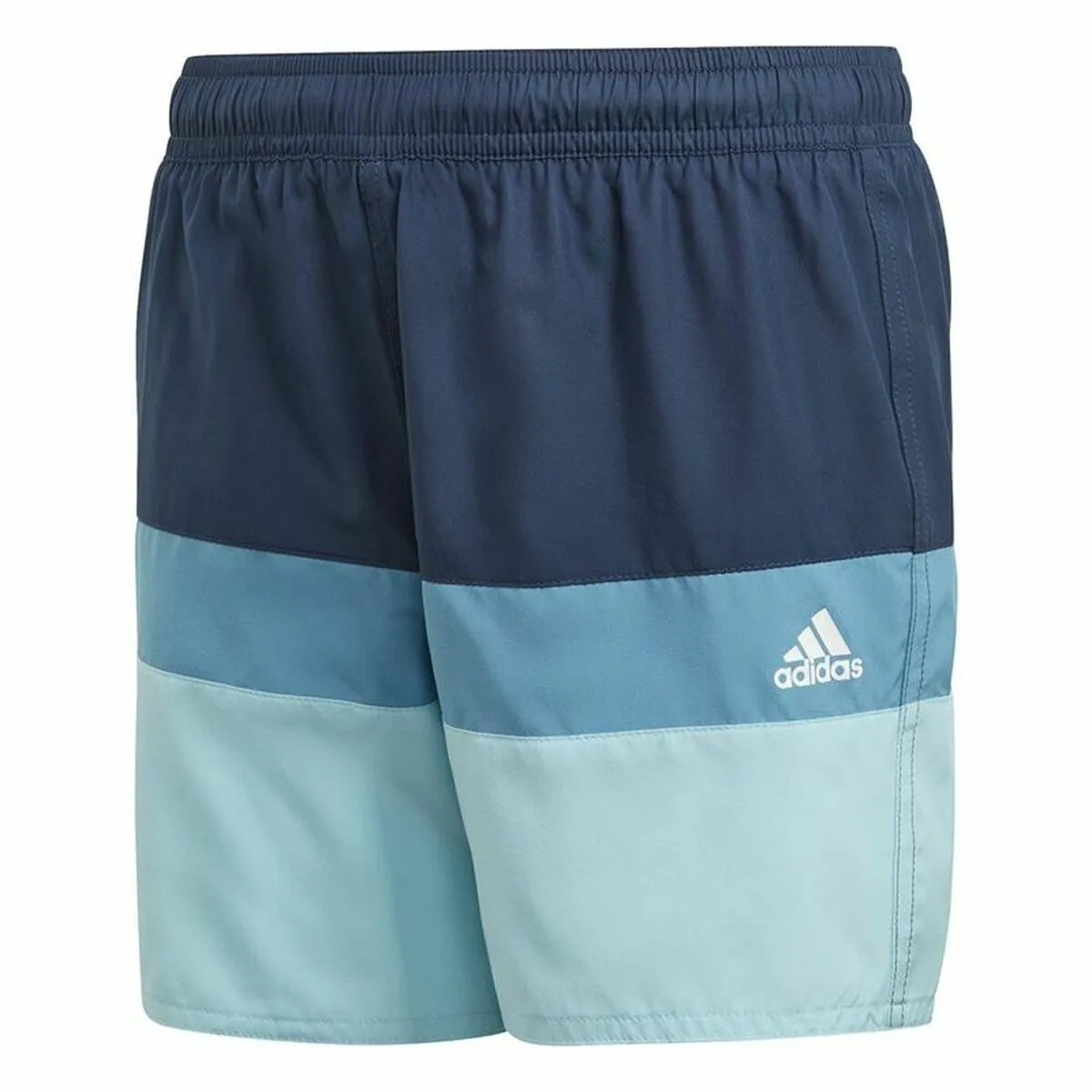 Costume da Bagno Bambino Colorblock Adidas Azzurro Blu scuro