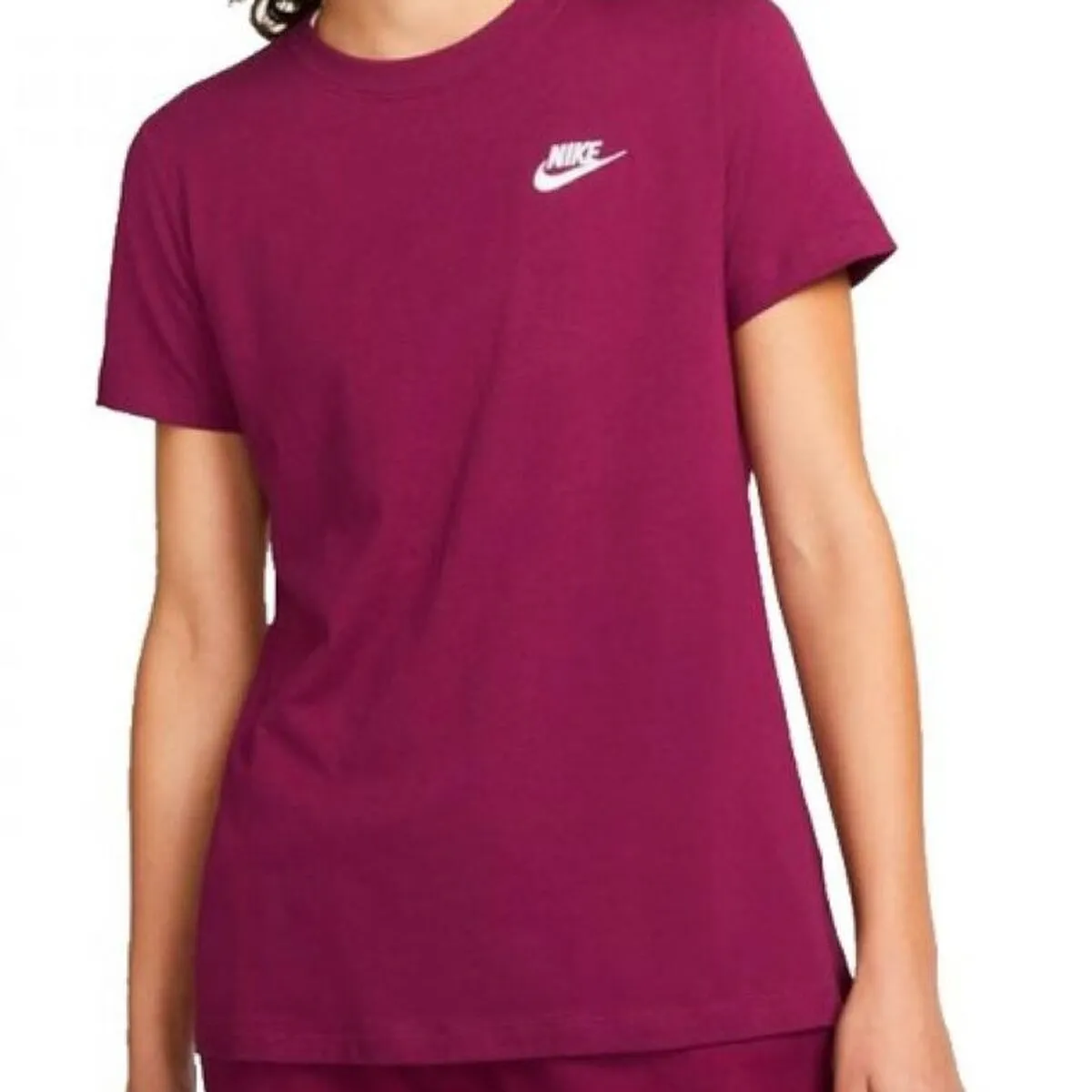 Maglia a Maniche Corte Donna  NSW CLUB TEE DN2393 Nike 610 Rosa