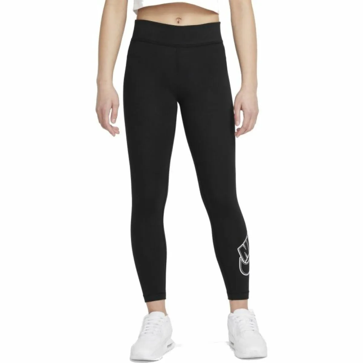 Leggings Sportivi per Bambini NSW ESSNT LGGNG FUTURA MR  Nike DN1853 010  Nero