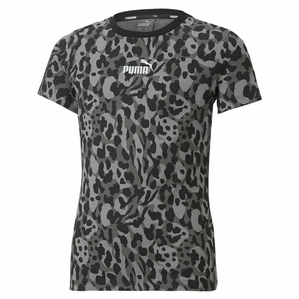 Maglia Sportiva a Maniche Corte Puma Alpha AOP Nero