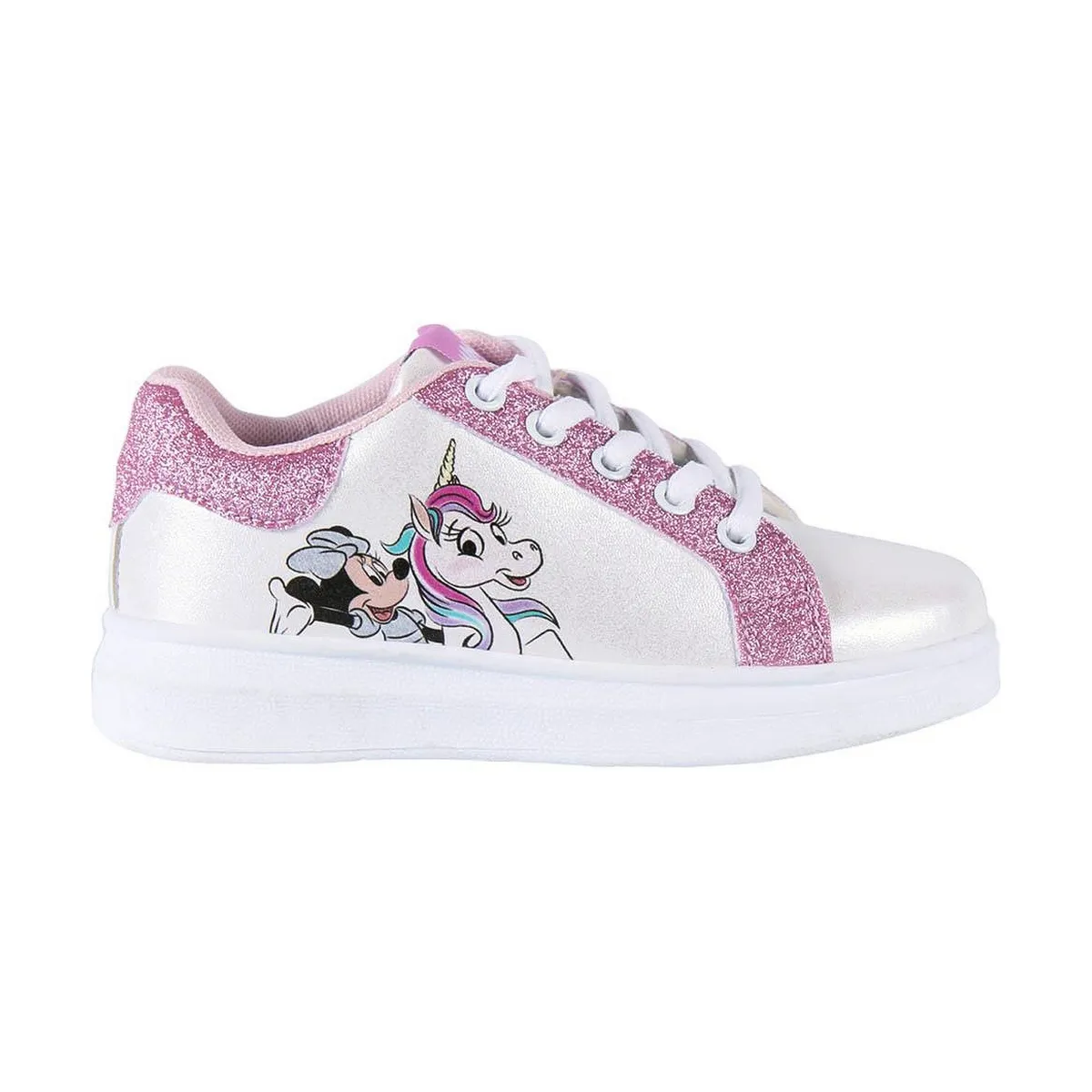 Scarpe Sportive per Bambini Minnie Mouse Fantasia Rosa Bianco