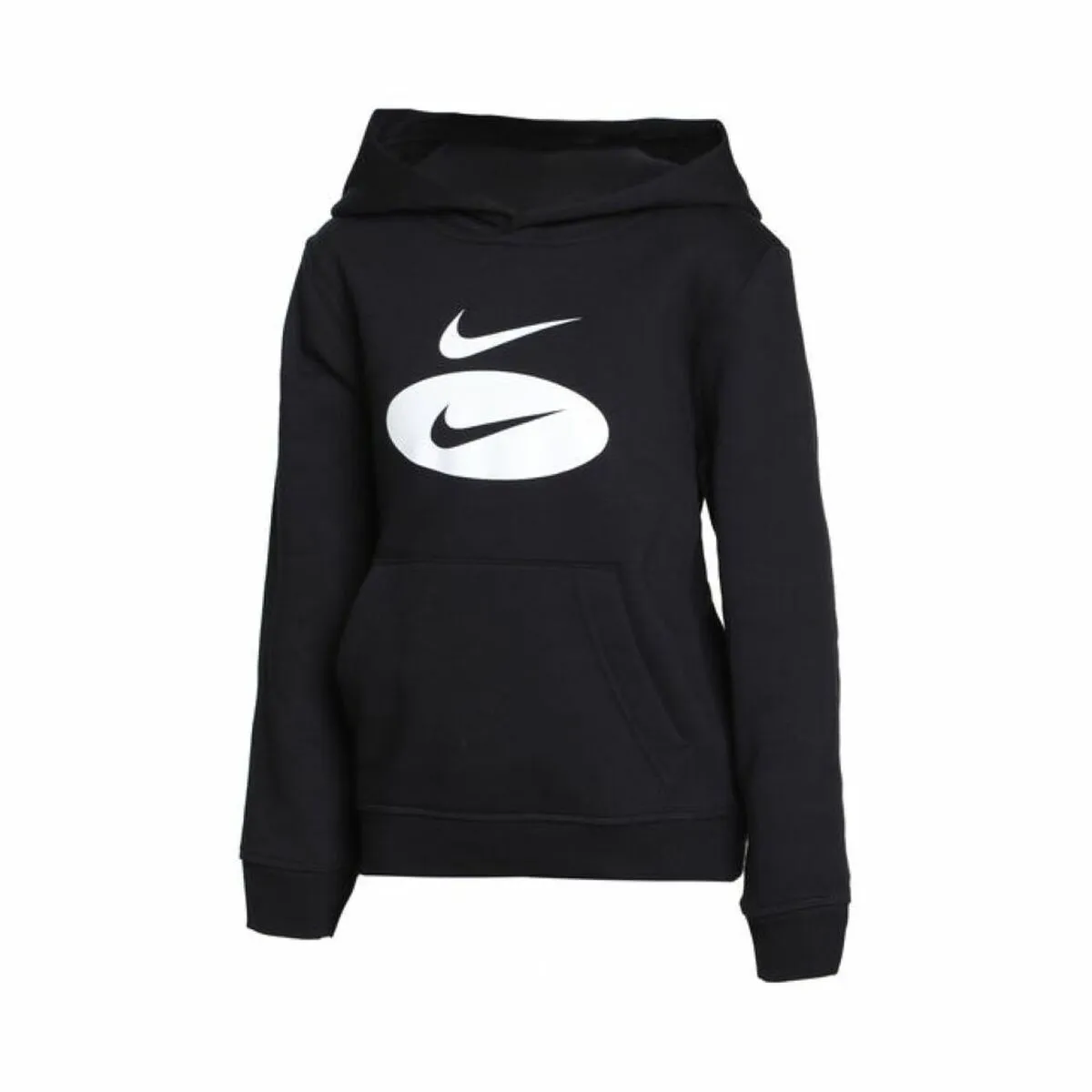 Felpa con Cappuccio Bambino  CORE HBR PO HOODIE Nike DM8097 010 Nero