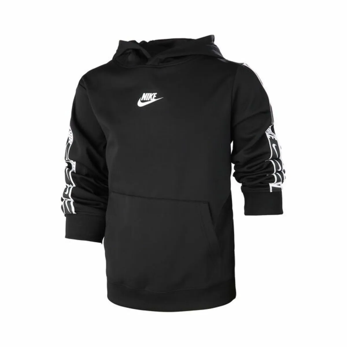 Felpa con Cappuccio Bambino  REPEAT PK PO HOODIE Nike  DQ5101 010 Nero