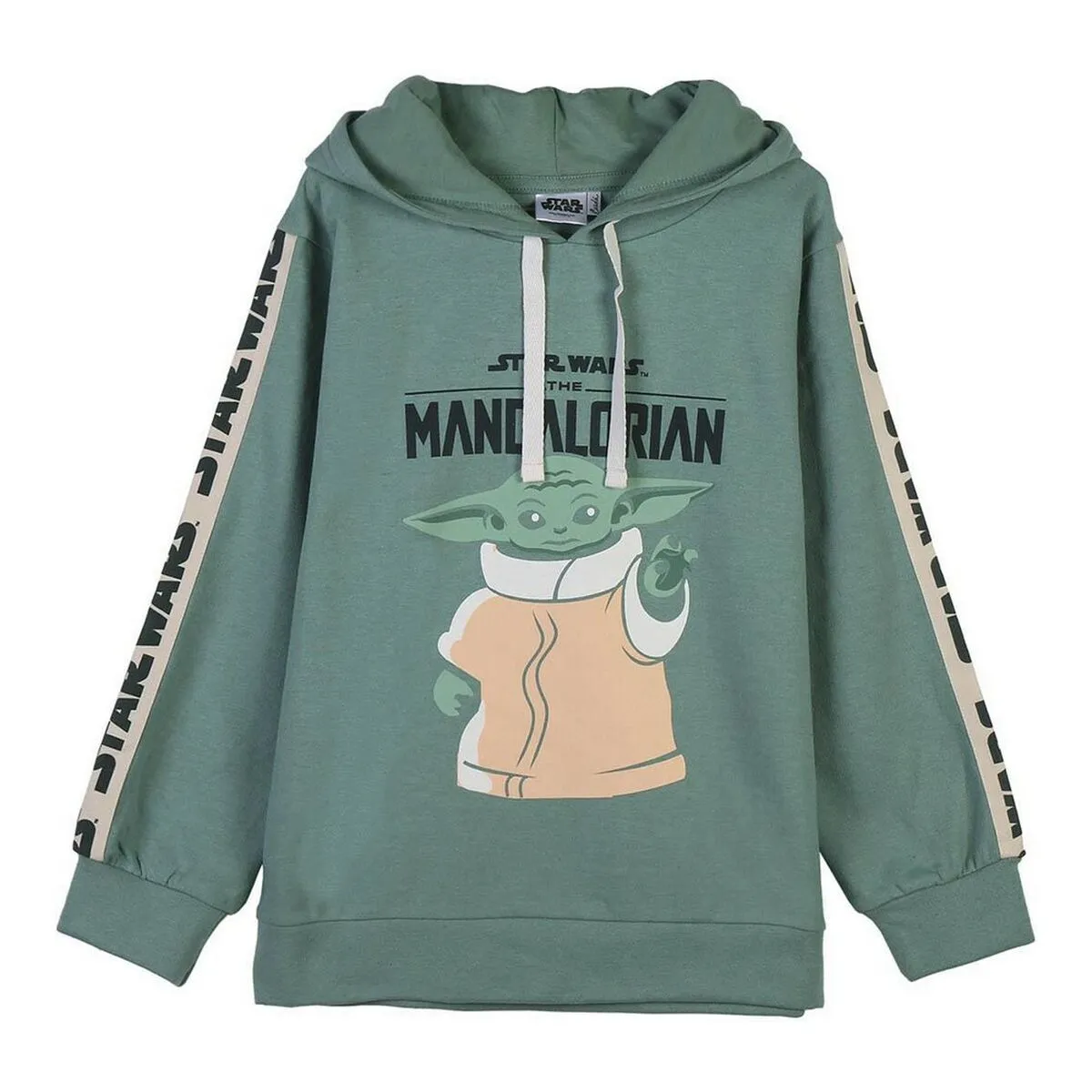 Felpa con Cappuccio Bambino The Mandalorian Verde