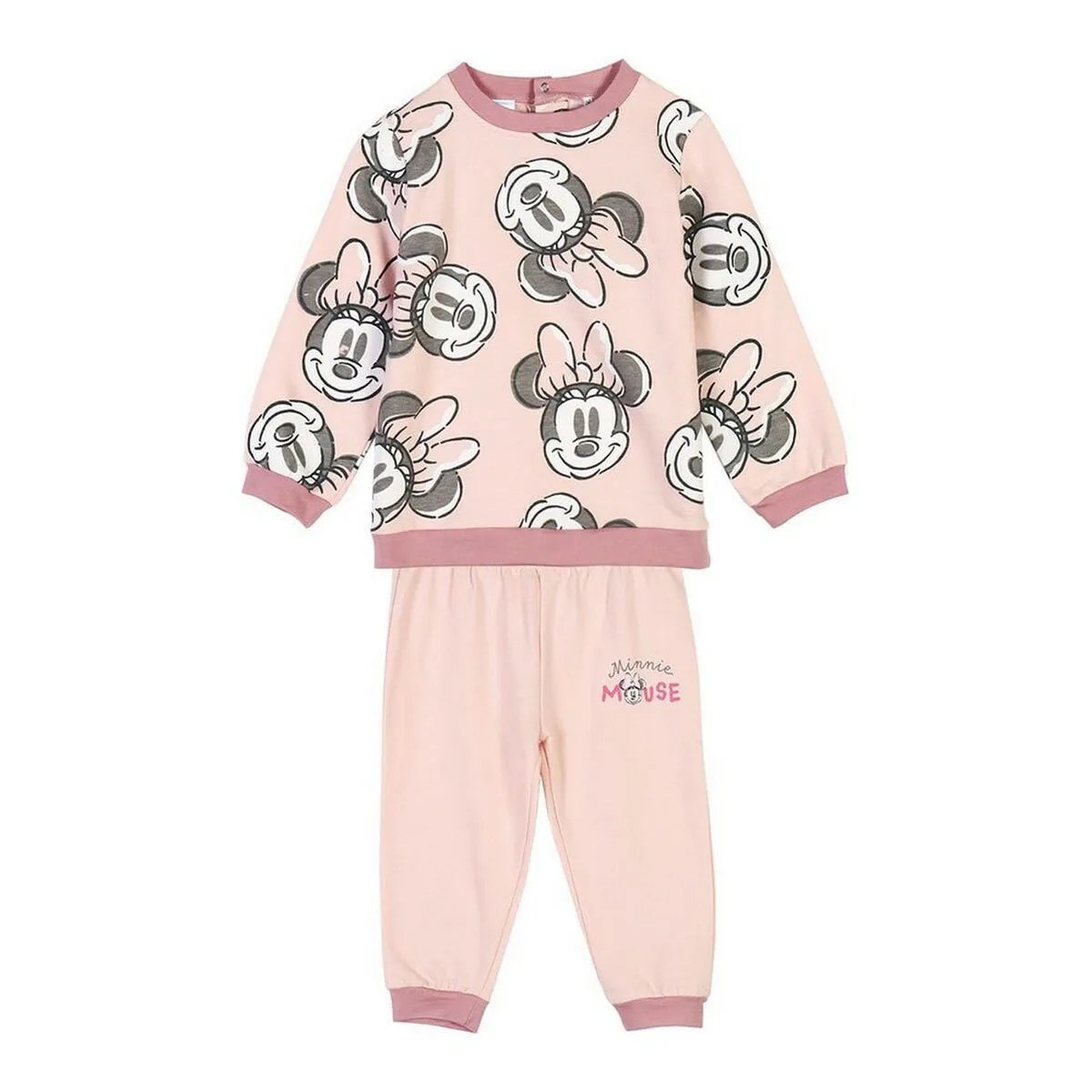 Tuta da Bambini Minnie Mouse Rosa Ocra