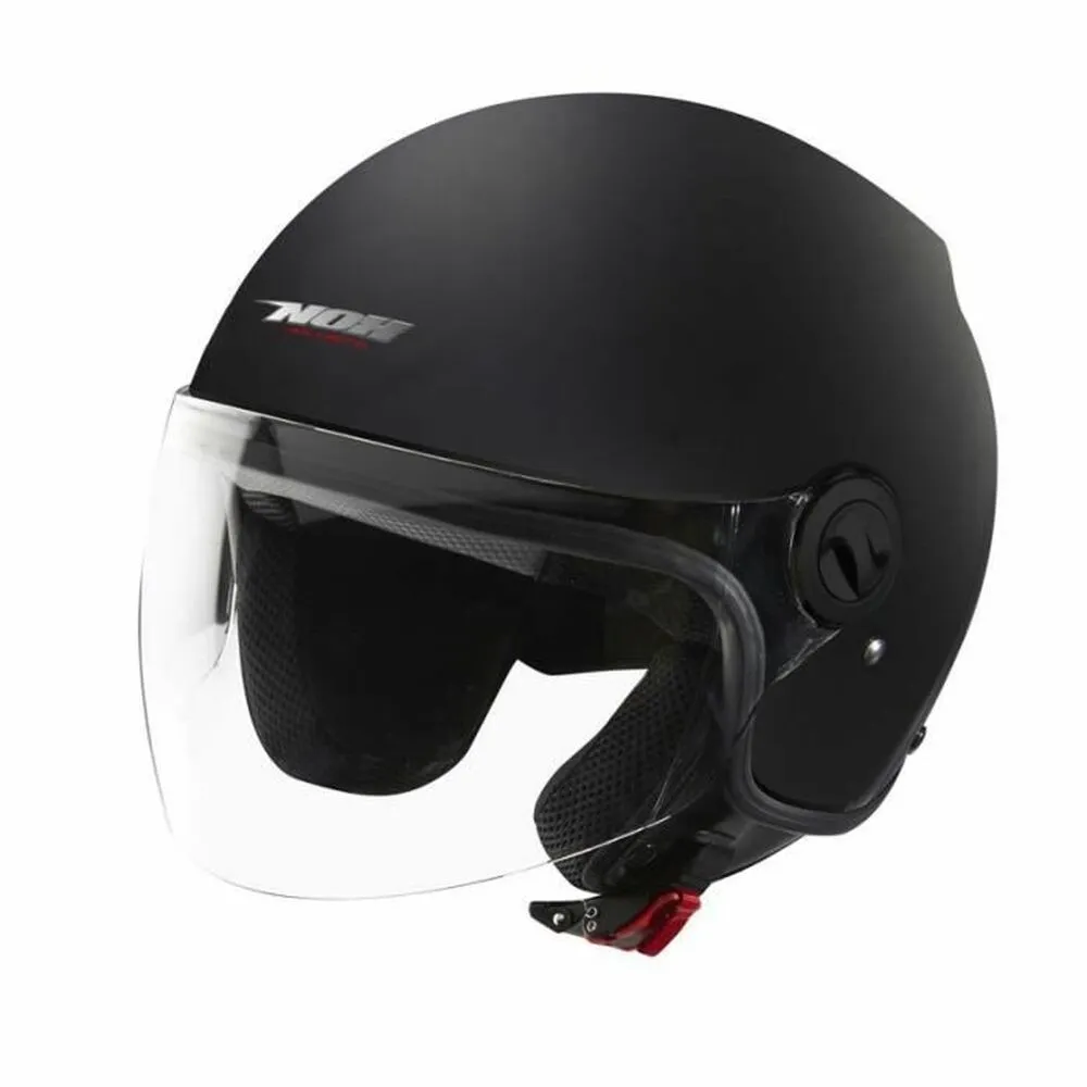 Casco Nox Nero Motocicletta Jet