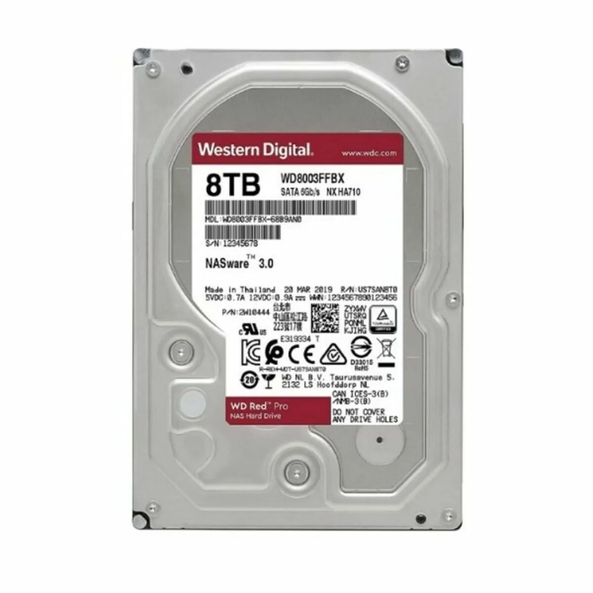 Hard Disk Western Digital SATA RED PRO 3,5"