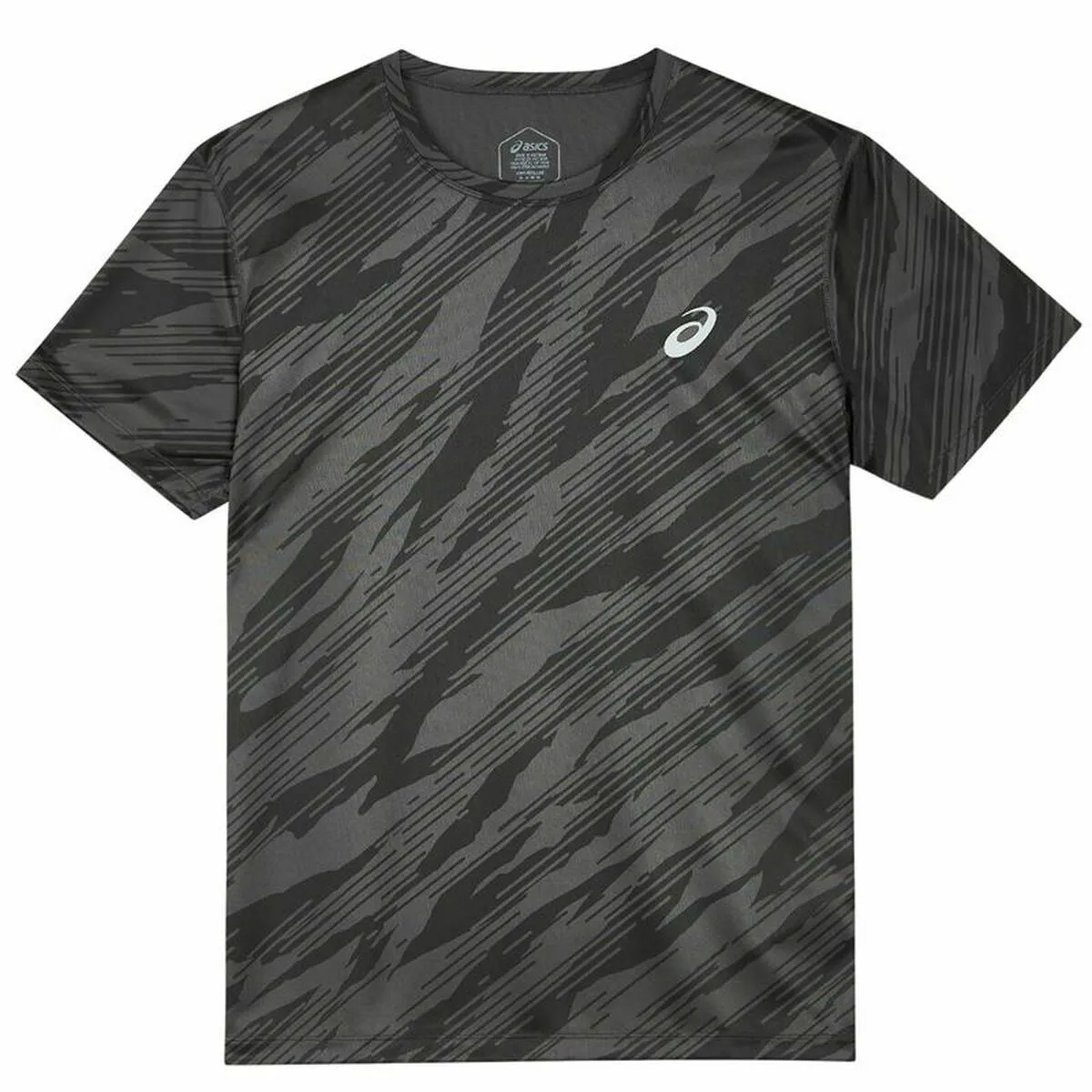 Maglia a Maniche Corte Uomo Asics All Over Print Nero