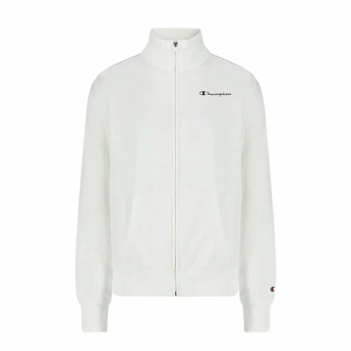 Felpa senza Cappuccio Donna Champion Full Zip Bianco