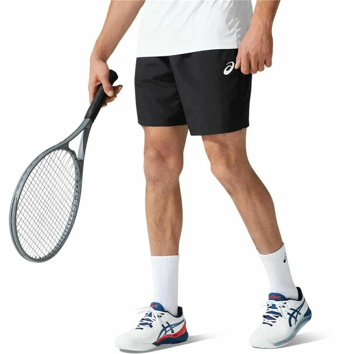 Pantaloni Corti Sportivi da Uomo Asics Court Nero