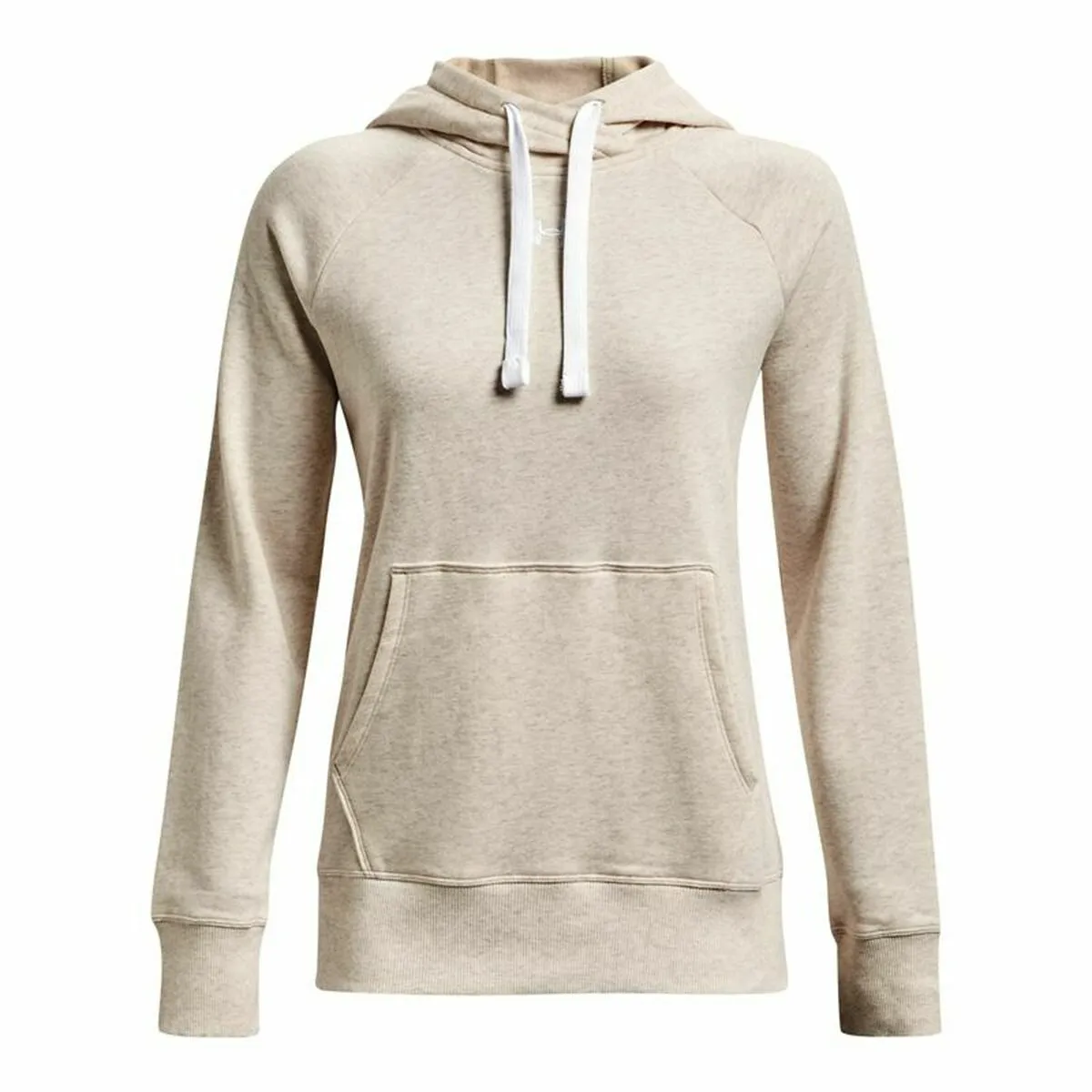 Felpa con Cappuccio Donna Under Armour Rival Fleece Beige