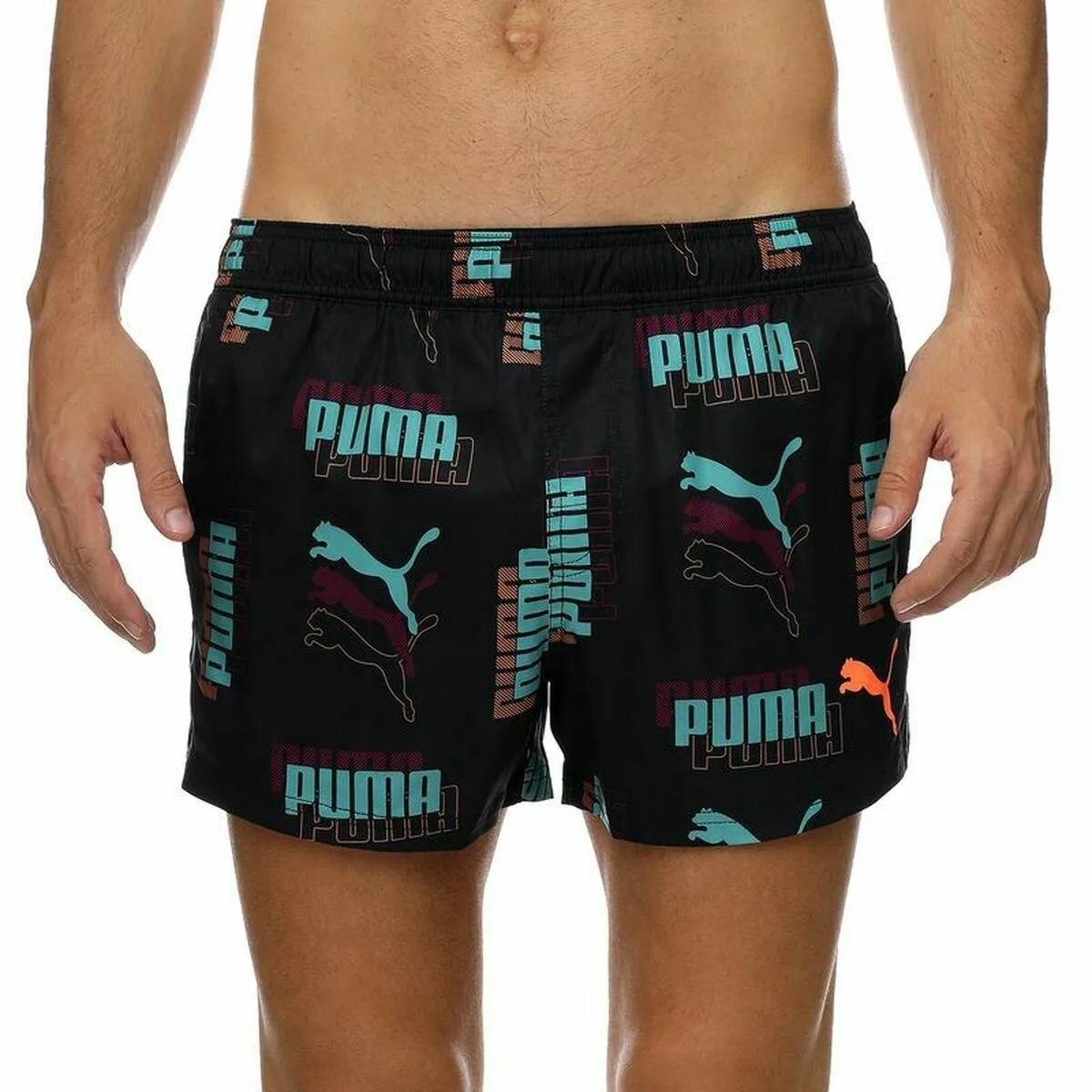 Costume da Bagno Uomo Puma Swim Logo Nero