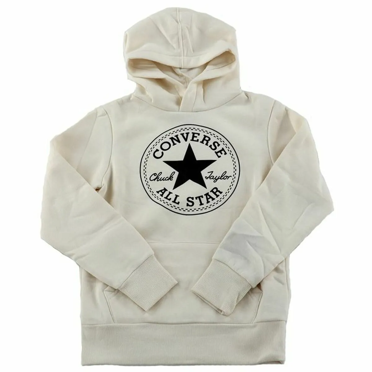 Felpa con Cappuccio Bambino Converse Polar CTP CORE Bianco