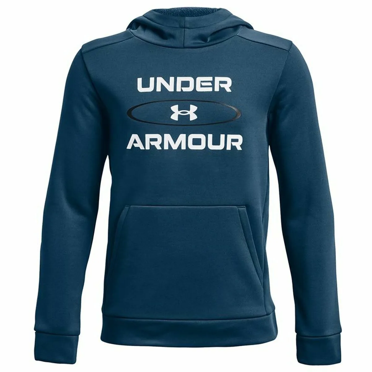 Felpa con Cappuccio Bambino Under Armour Fleece Graphic Azzurro