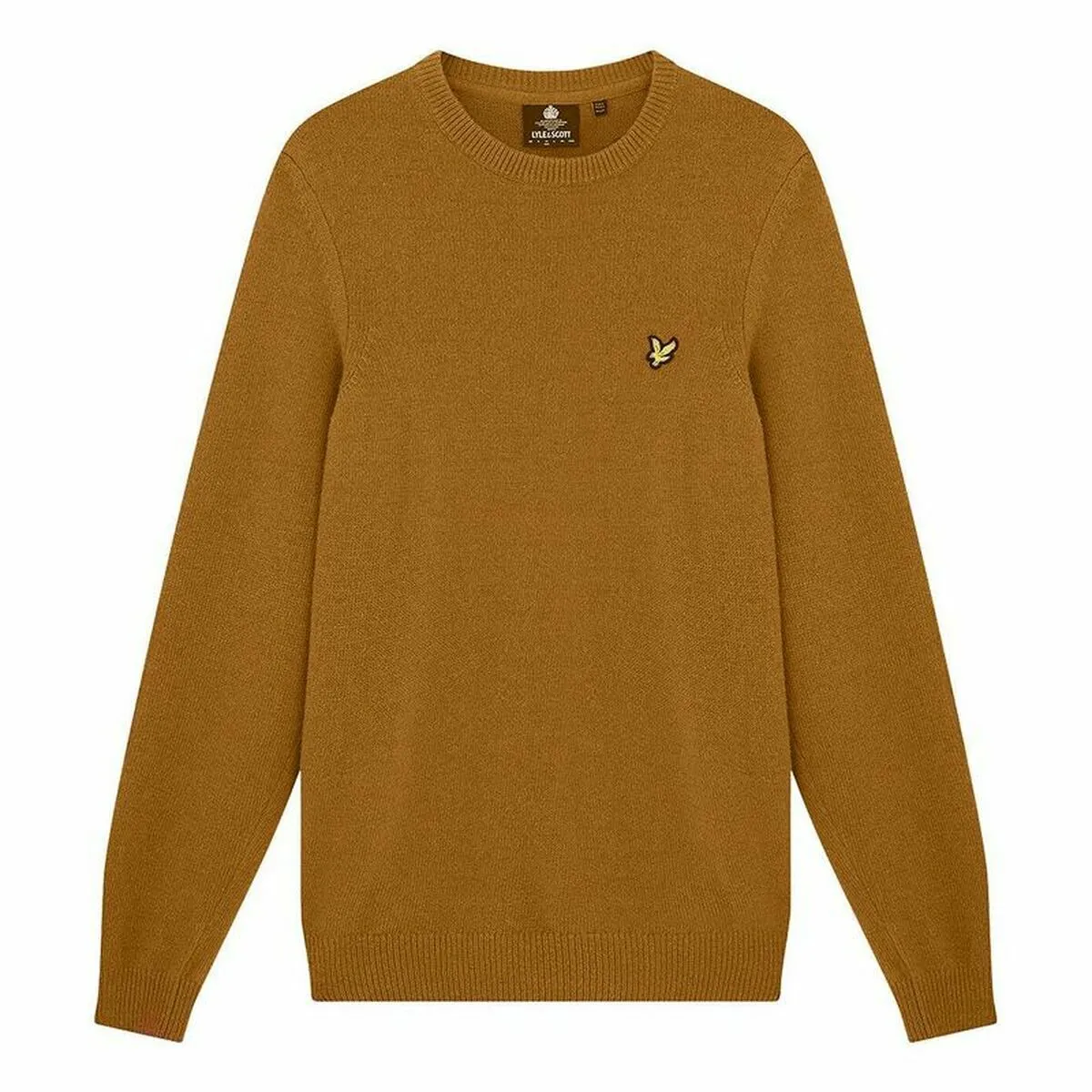 Felpa senza Cappuccio Uomo Lyle & Scott V1 Dorato