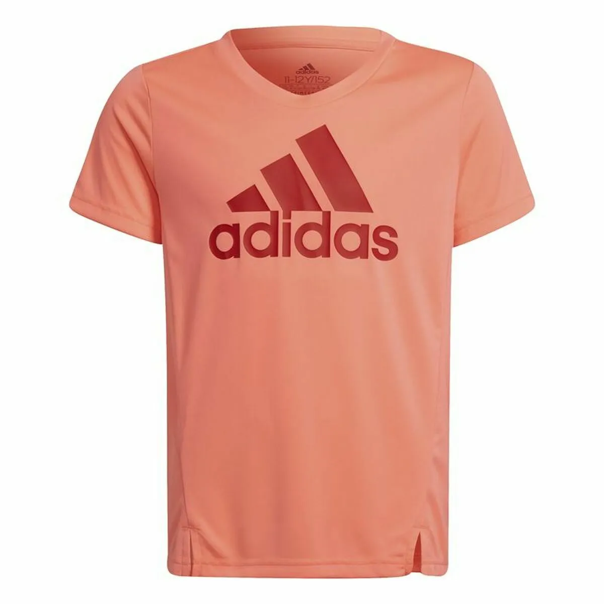 Maglia a Maniche Corte per Bambini Adidas Designed to Move Salmone