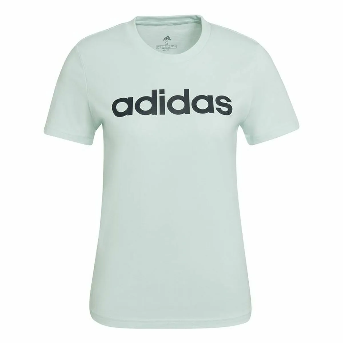 Maglia a Maniche Corte Donna Adidas Loungewear Essentials Slim Logo Menta