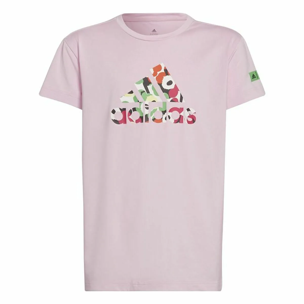 Maglia a Maniche Corte per Bambini Adidas x Marimekko Rosa