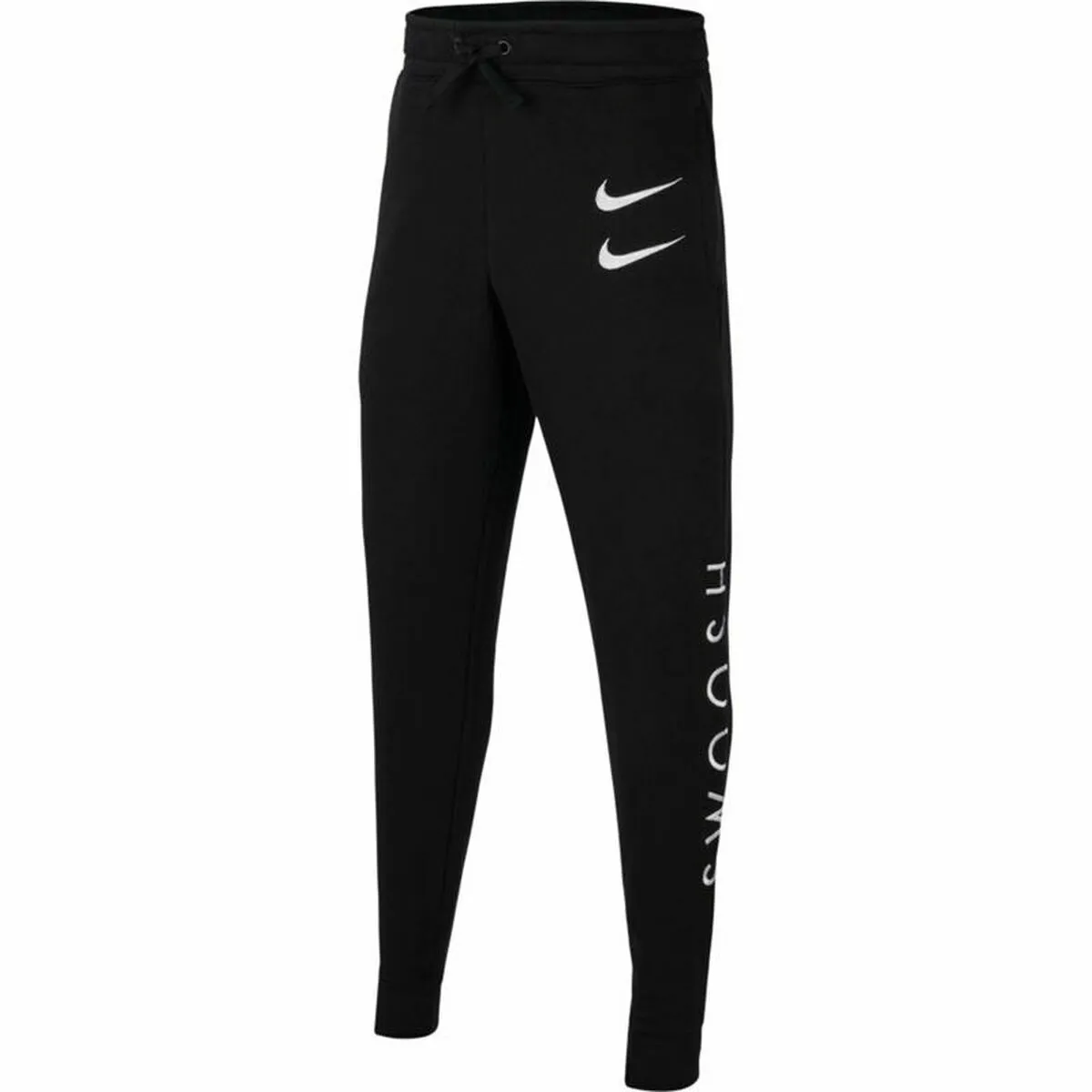 Pantalone Sportivo per Bambini Nike Swoosh Nero