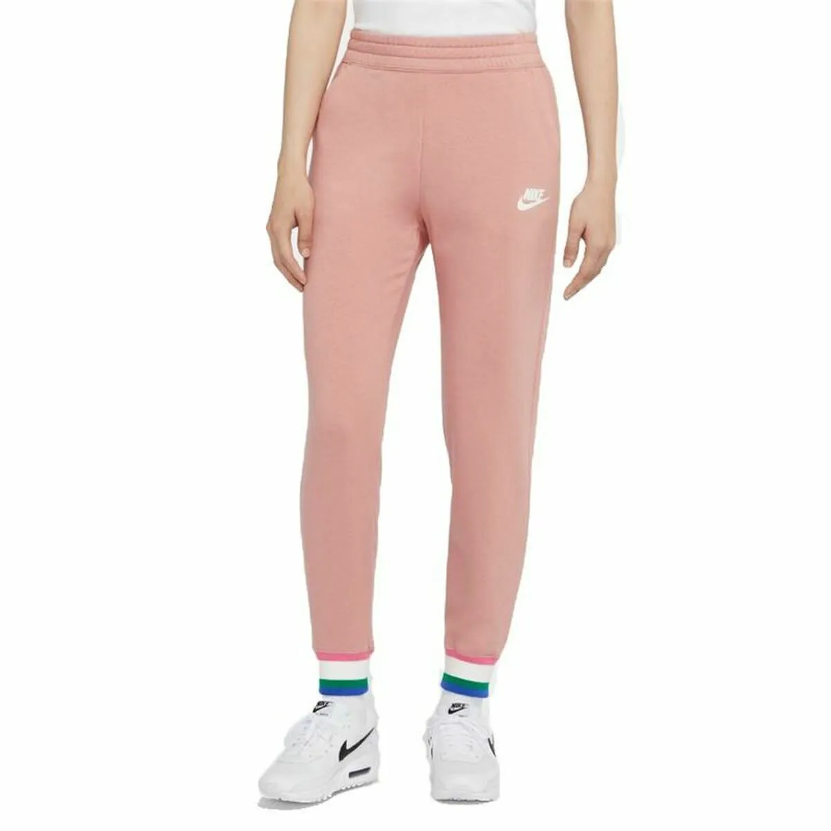 Pantalone Lungo Sportivo Nike Donna Rosa