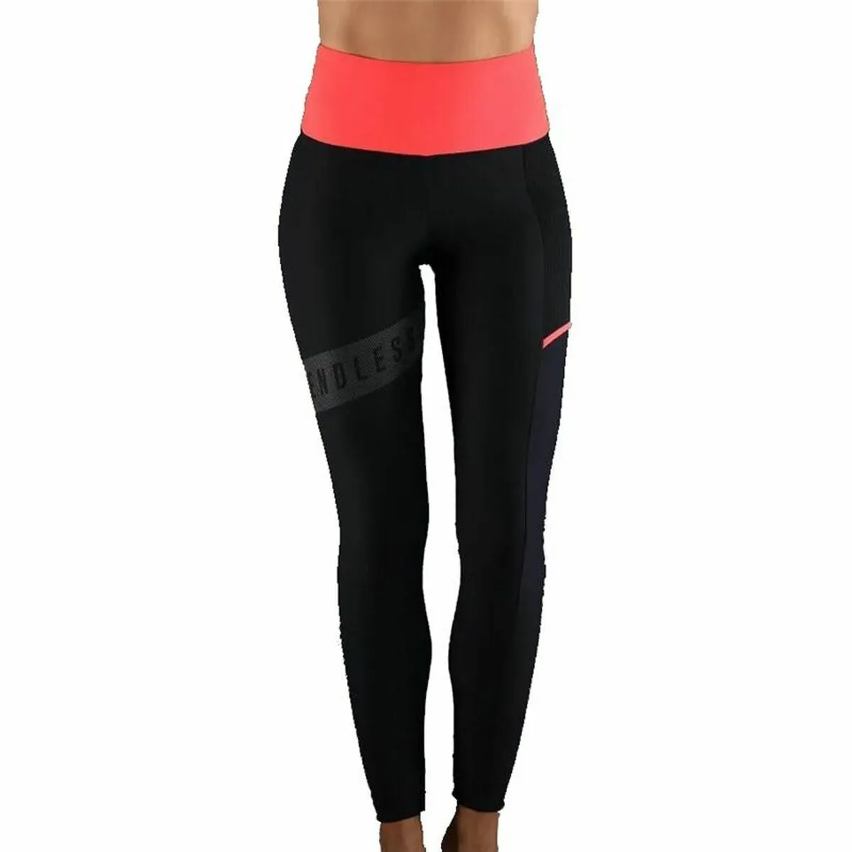 Leggings Sportivo da Donna Endless Nero Fucsia