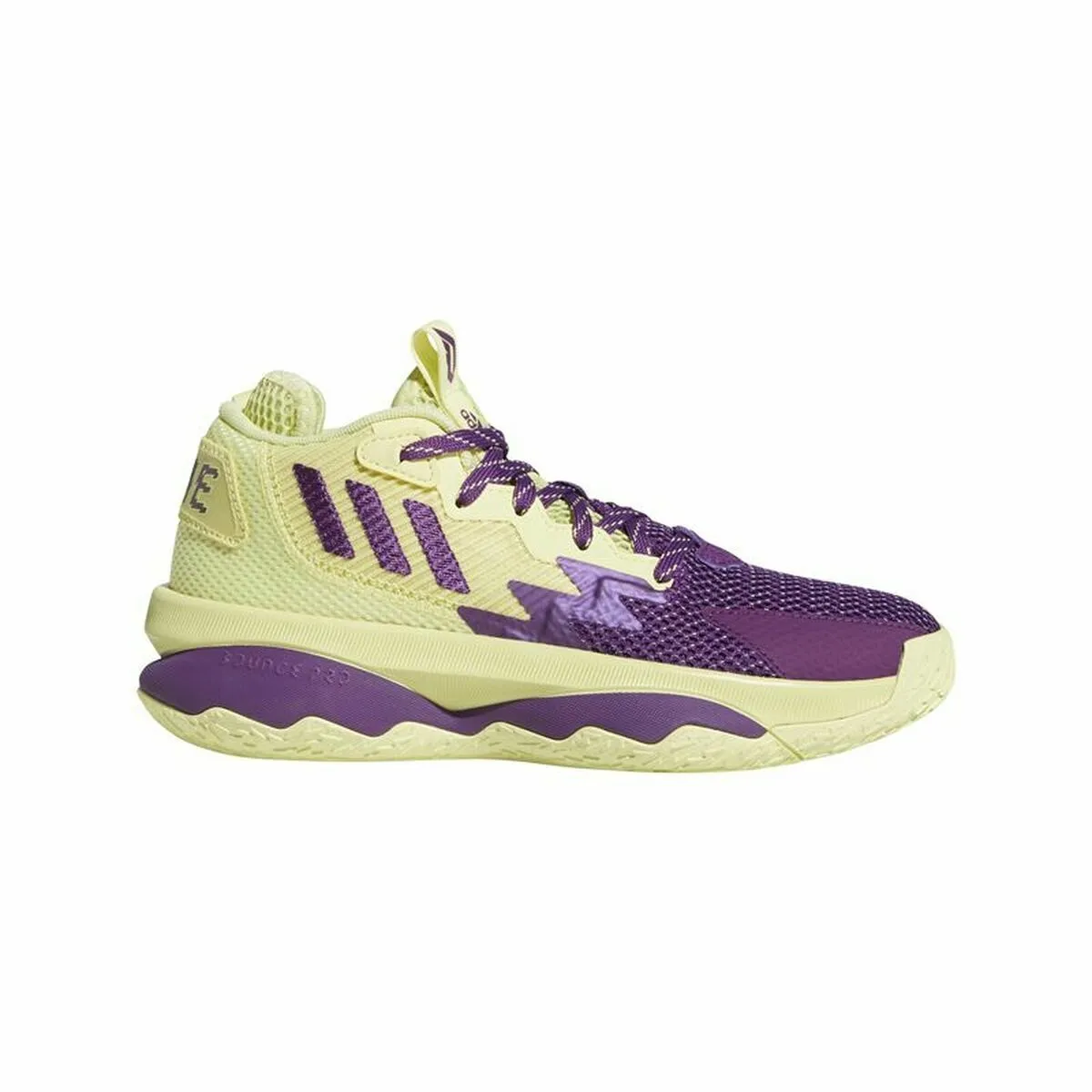 Scarpe da Basket per Bambini Adidas Dame 3 Giallo