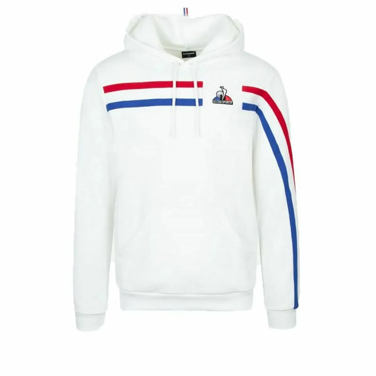 Felpa con Cappuccio Uomo Le coq sportif Bianco