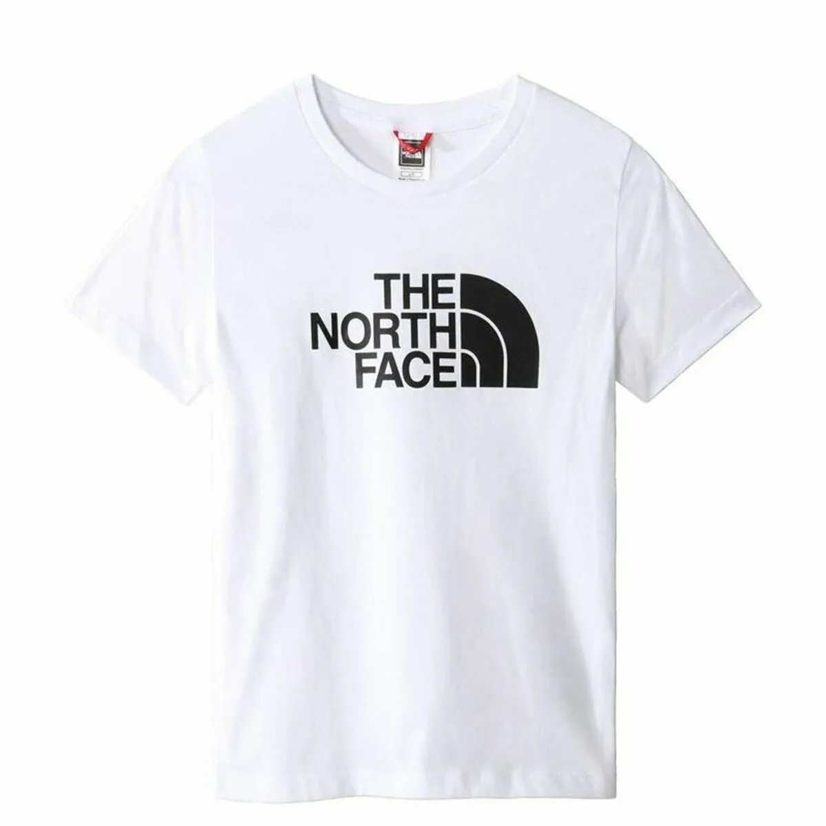 Maglia a Maniche Corte per Bambini The North Face Easy Bianco