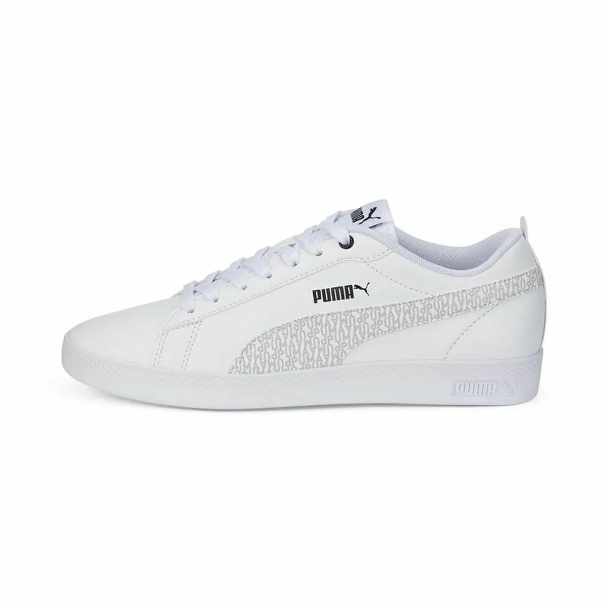 Scarpe da Tennis Casual Donna Puma Smash Wns v2 Bianco