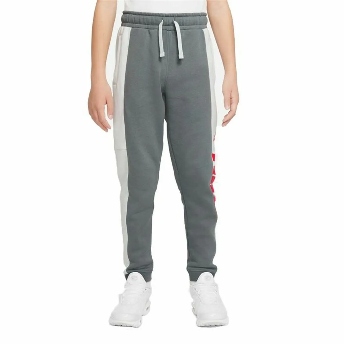 Pantalone di Tuta per Bambini Nike Sportswear  Bianco Grigio scuro