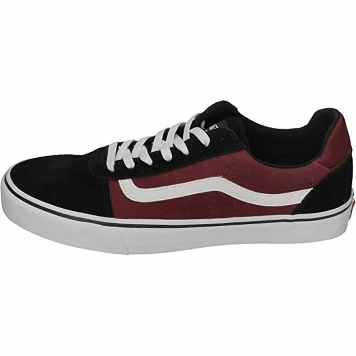 Scarpe da Tennis Casual Uomo Vans Ward Deluxe Rosso Granato Nero