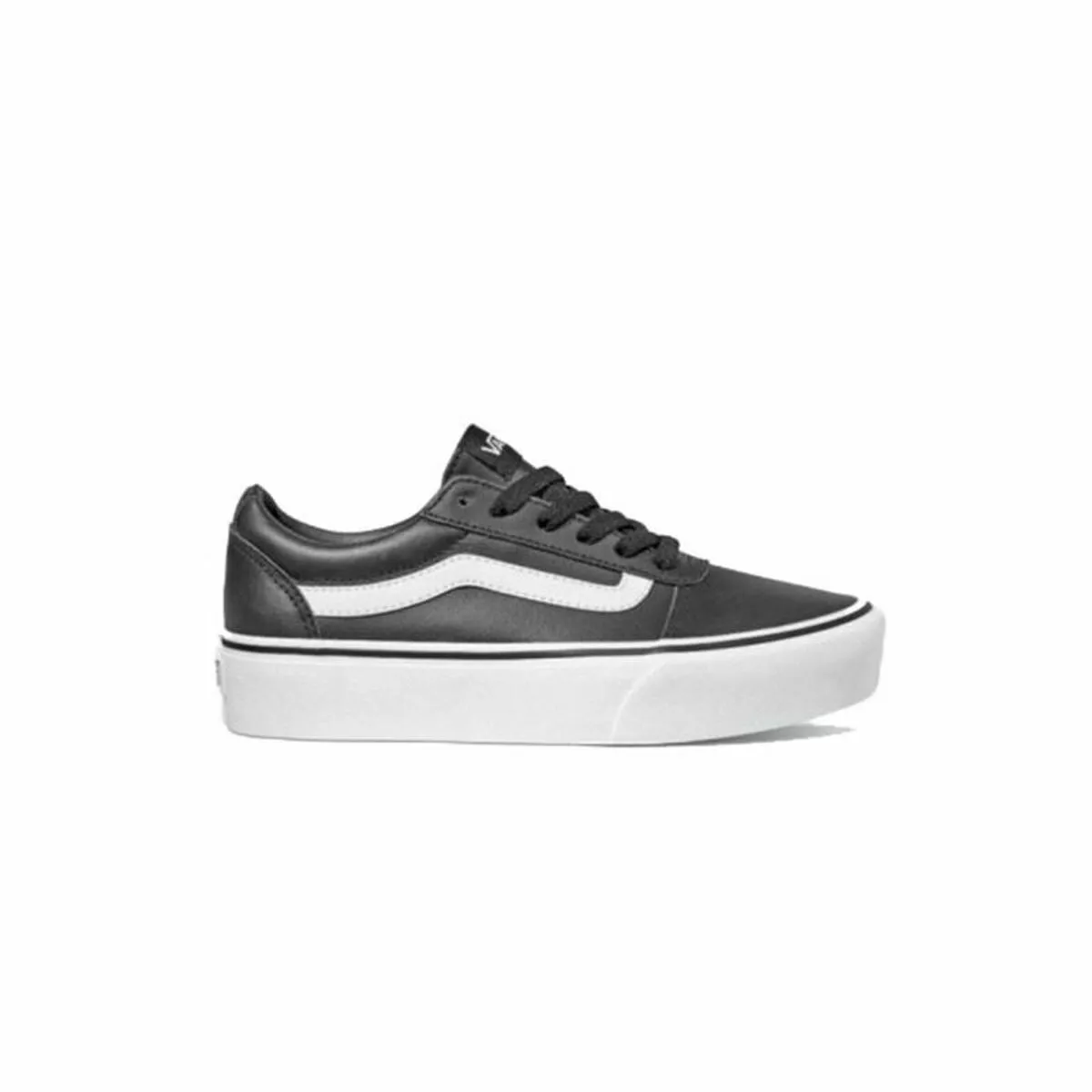 Scarpe Casual da Donna Vans Ward Platform Pelle Nero