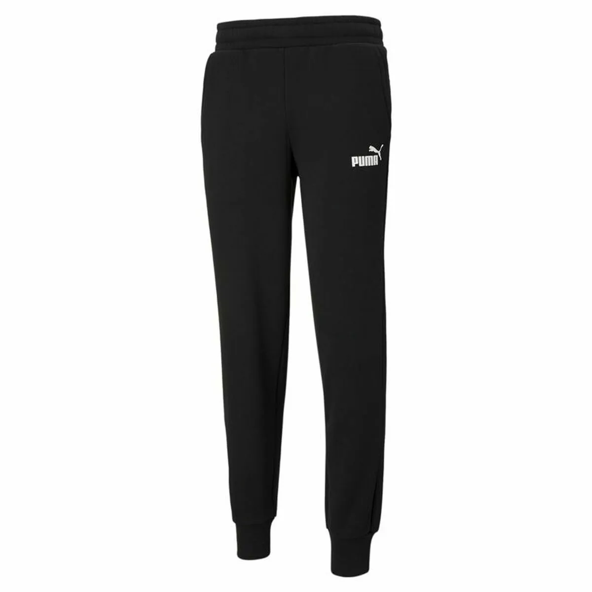 Pantalone Lungo Sportivo Puma Essentials Logo Nero Uomo